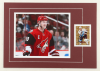 Shane Doan Signed 12x16 Custom Matted Trading Card Display with Photo (JSA) at PristineAuction.com