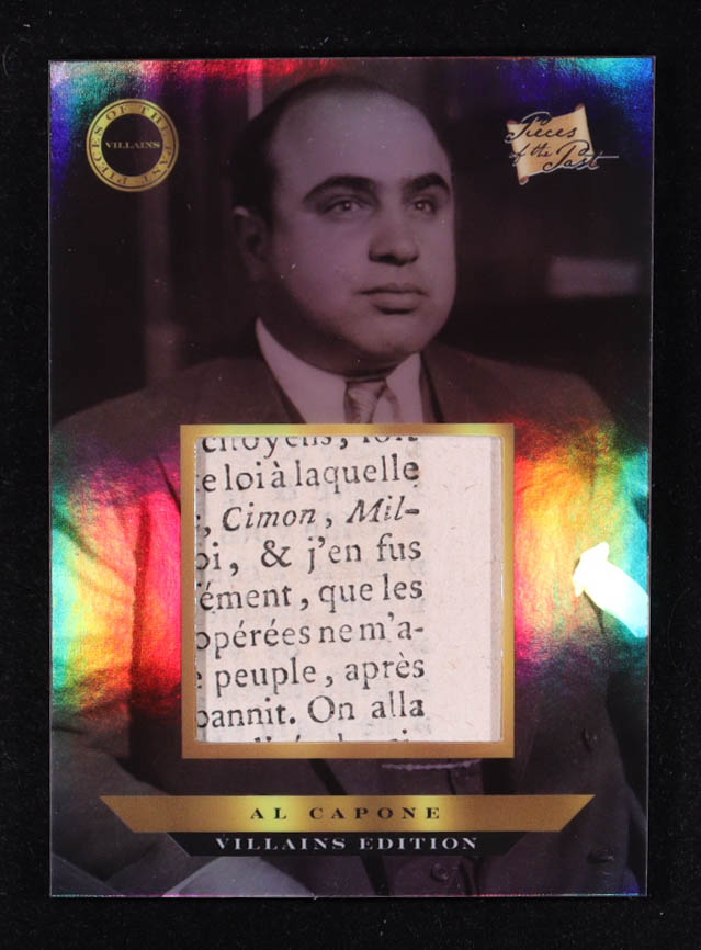 Al Capone 2025 Pieces of the Past Villains Edition #429 at PristineAuction.com Al Capone 2025 Pieces of the Past Villains Edition #429 at PristineAuction.com