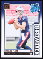 Drake Maye 2024 Donruss Rated Rookies Throwback #49 RC at PristineAuction.com