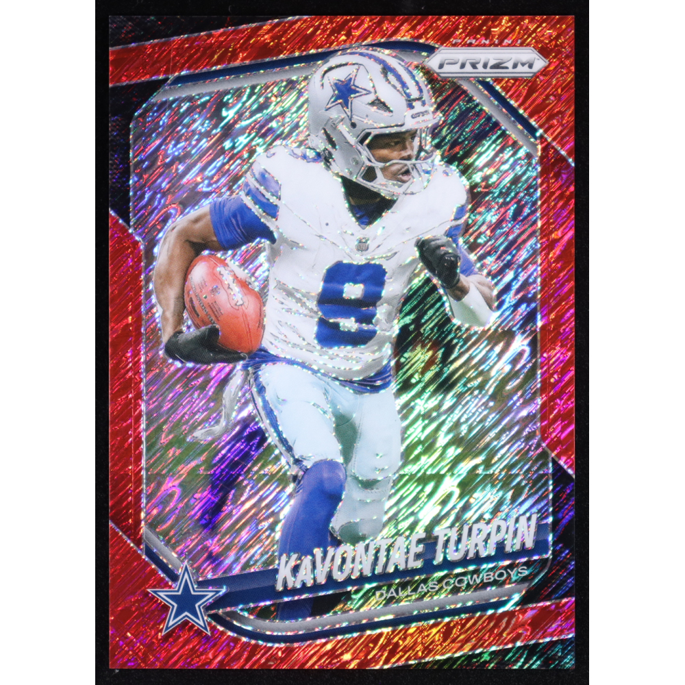 Kavontae Turpin 2025 Panini Prizm Red Shimmer #137 #14/49 at PristineAuction.com