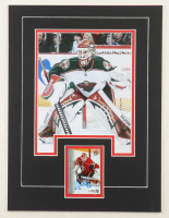 Niklas Backstrom Signed 12x16 Custom Matted Trading Card Display with Photo (JSA) at PristineAuction.com
