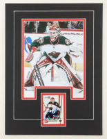 Niklas Backstrom Signed 12x16 Custom Matted Trading Card Display with Photo (JSA) at PristineAuction.com