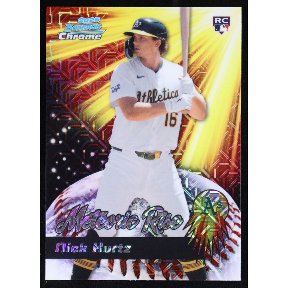 Nick Kurtz 2025 Bowman Chrome Meteoric Rise #MR-7 RC at PristineAuction.com