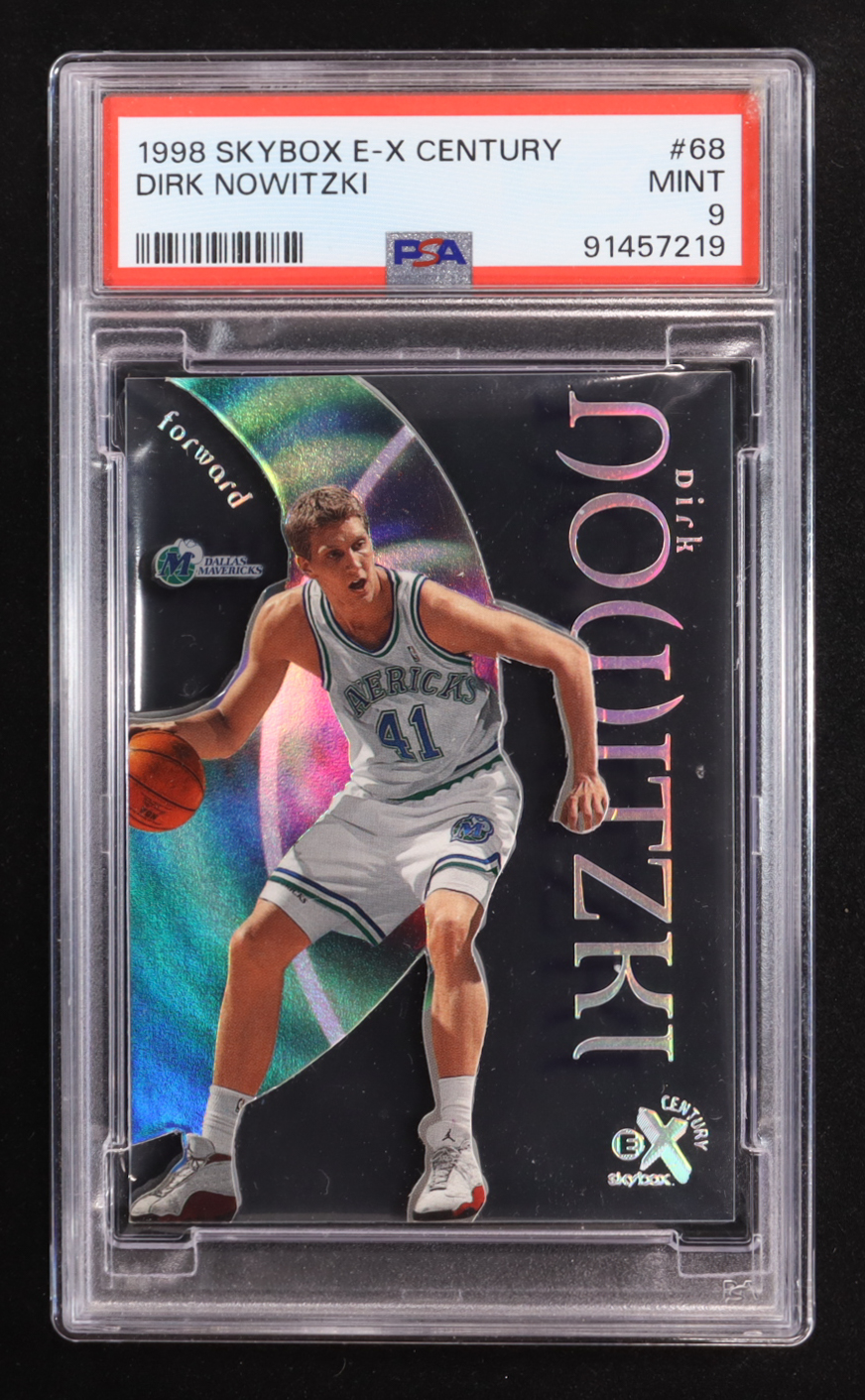 Dirk Nowitzki 1998-99 E-X Century #68 RC (PSA 9) at PristineAuction.com Dirk Nowitzki 1998-99 E-X Century #68 RC (PSA 9) at PristineAuction.com