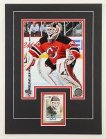 Martin Brodeur Signed 12x16 Custom Matted Trading Card Display with Photo (JSA) at PristineAuction.com