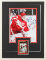 Chris Osgood Signed 12x16 Custom Matted Trading Card Display with Photo (JSA) at PristineAuction.com