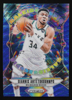 Giannis Antetokounmpo 2024-25 Panini Prizm Kaleidoscopic Prizms Blue Wave #11 #003/175 at PristineAuction.com
