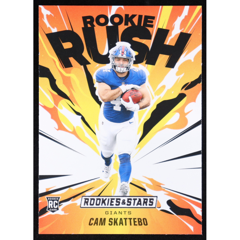 Cam Skattebo 2025 Panini Rookies & Stars Rookie Rush #2 RC at PristineAuction.com