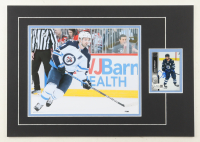 Josh Morrissey Signed 12x17 Custom Matted Trading Card Display with Photo (JSA) at PristineAuction.com