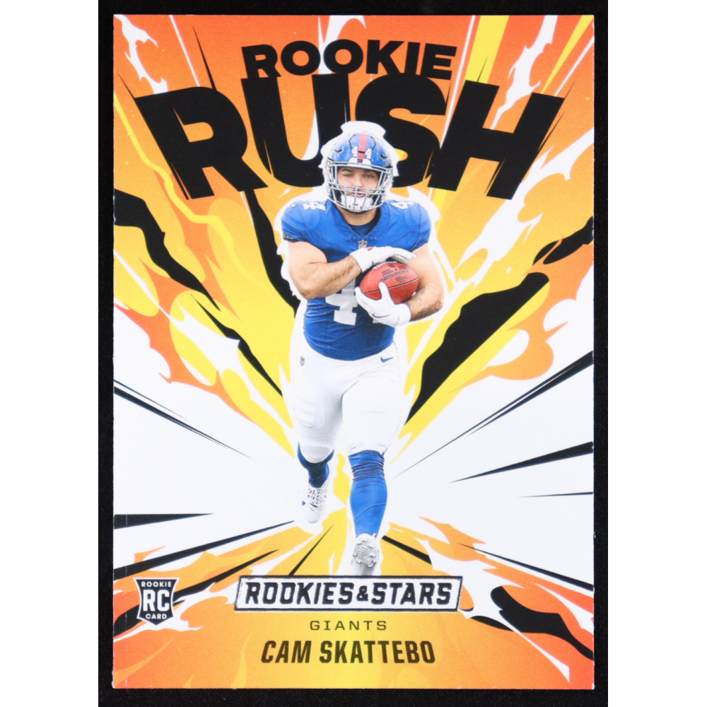 Cam Skattebo 2025 Panini Rookies & Stars Rookie Rush #2 RC at PristineAuction.com