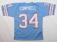 Earl Campbell Signed Oilers Mitchell & Ness Authentic Jersey Inscribed "HOF 91" (Fanatics) at PristineAuction.com