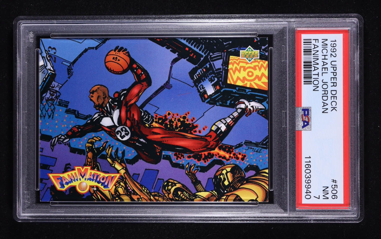Michael Jordan 1992-93 Upper Deck #506 FAN (PSA 7) at PristineAuction.com Michael Jordan 1992-93 Upper Deck #506 FAN (PSA 7) at PristineAuction.com