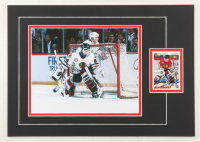 Dominik Hasek Signed 12x17 Custom Matted Trading Card Display with Photo (JSA) at PristineAuction.com
