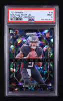 Michael Penix Jr. 2024 Panini Prizm Prizmatic Prizms Green Ice #10 RC (PSA 9) at PristineAuction.com