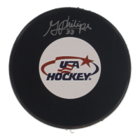 Gwyneth Philips Signed Team USA Logo Hockey Puck (Premium Autographs) at PristineAuction.com