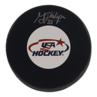 Gwyneth Philips Signed Team USA Logo Hockey Puck (Premium Autographs) at PristineAuction.com