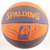 1993-94 Phoenix Suns Logo Basketball Signed By (6) With AC Green, Richard Dumas, Mark West, The Gorilla (Beckett) at PristineAuction.com