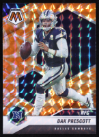 Dak Prescott 2021 Panini Mosaic Mosaic Reactive Orange #202 at PristineAuction.com