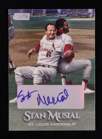 Stan Musial Signed Sticker on 2019 Stadium Club #290 (Musial) at PristineAuction.com