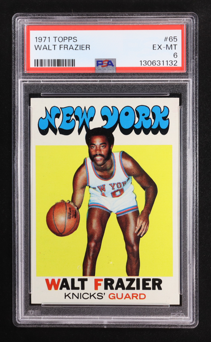 Walt Frazier 1971-72 Topps #65 (PSA 6) at PristineAuction.com Walt Frazier 1971-72 Topps #65 (PSA 6) at PristineAuction.com