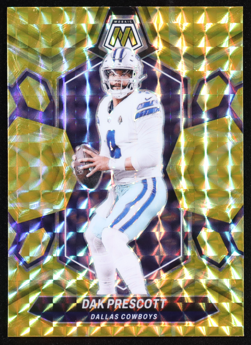 Dak Prescott 2024 Panini Mosaic Mosaic Reactive Yellow #57 at PristineAuction.com Dak Prescott 2024 Panini Mosaic Mosaic Reactive Yellow #57 at PristineAuction.com