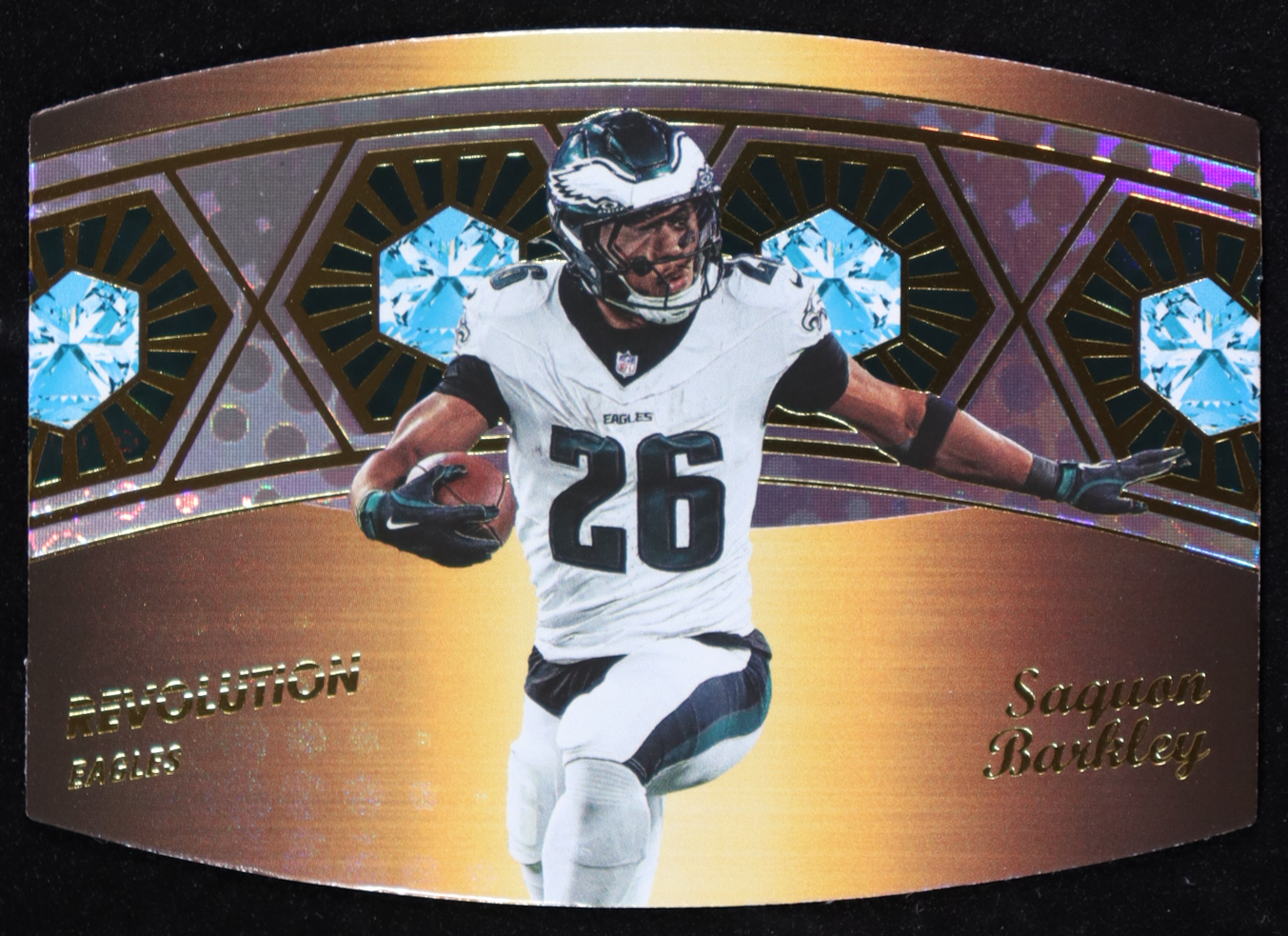 Saquon Barkley 2025 Panini Revolution Ring Bearers #9 at PristineAuction.com Saquon Barkley 2025 Panini Revolution Ring Bearers #9 at PristineAuction.com