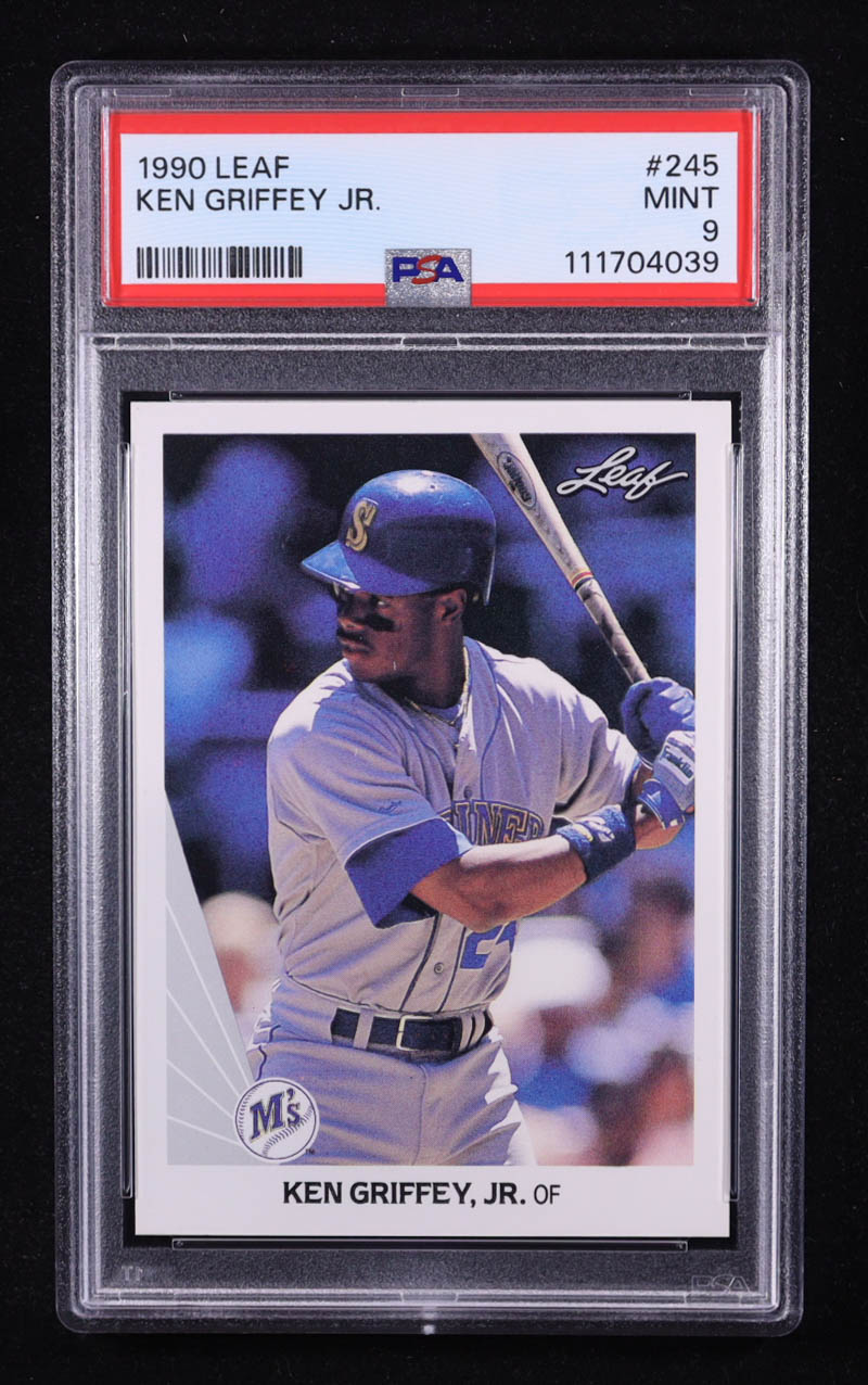 Ken Griffey Jr. 1990 Leaf #245 (PSA 9) at PristineAuction.com Ken Griffey Jr. 1990 Leaf #245 (PSA 9) at PristineAuction.com
