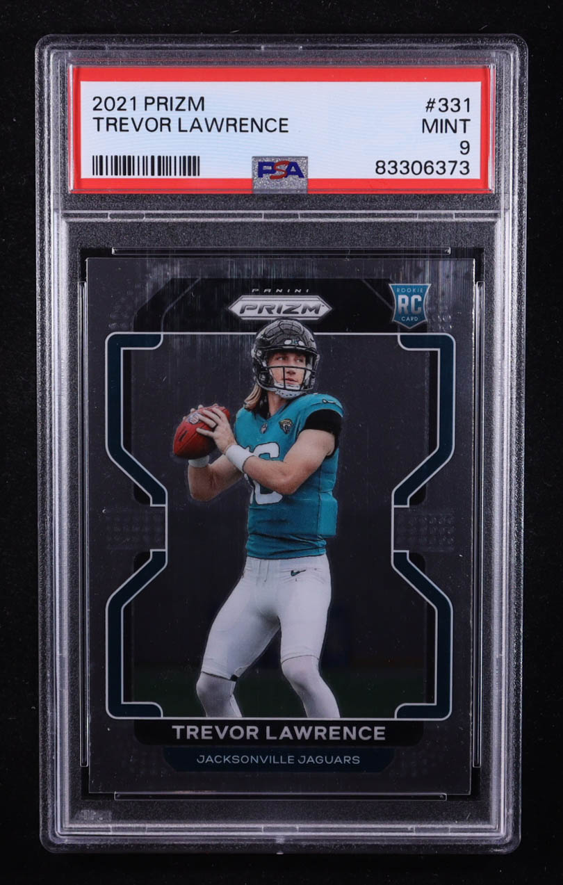 Trevor Lawrence 2021 Panini Prizm #331 RC (PSA 9) at PristineAuction.com Trevor Lawrence 2021 Panini Prizm #331 RC (PSA 9) at PristineAuction.com