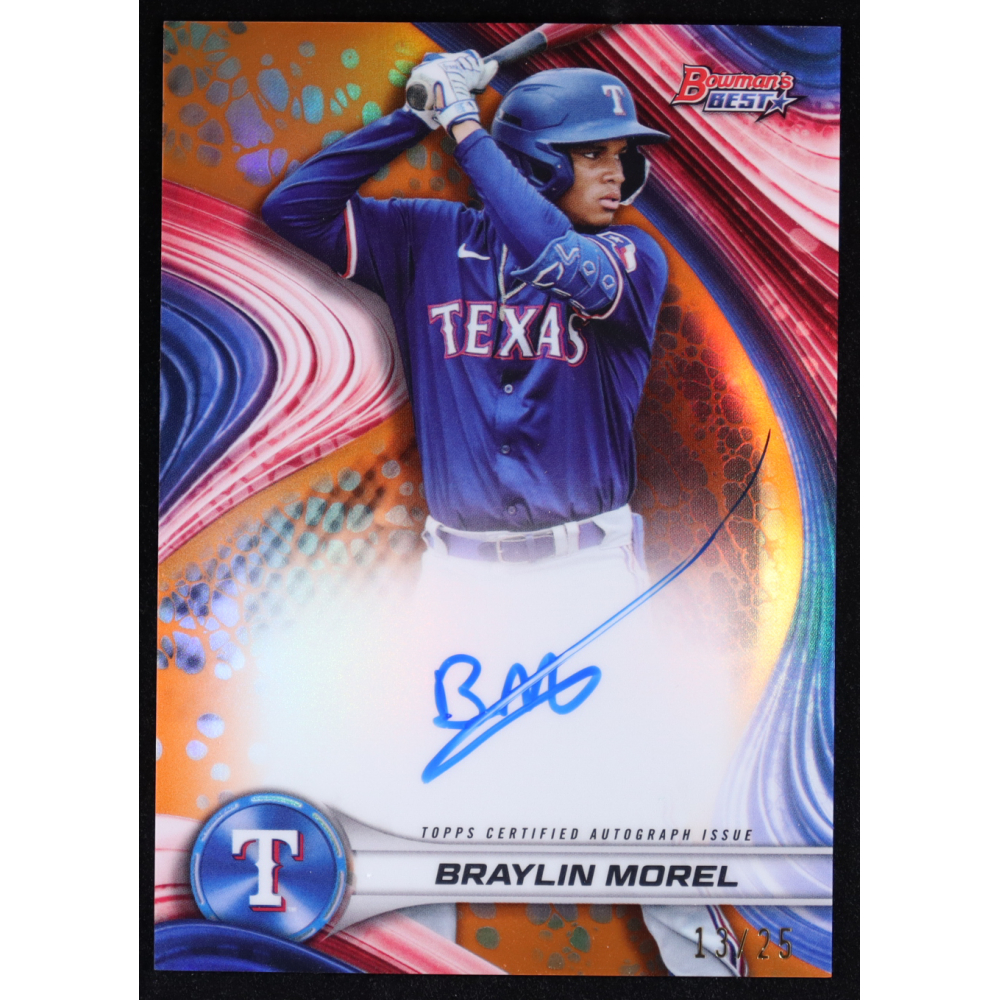 Braylin Morel 2024 Topps Bowman's Best of 2024 Auto #B24-BMO #13/25 at PristineAuction.com