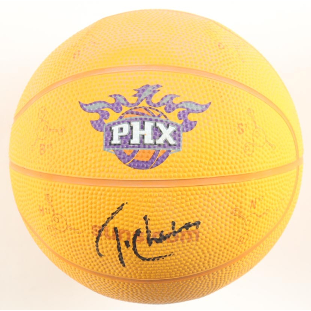 Tom Chambers Signed Suns Logo Mini Basketball (Beckett) at PristineAuction.com