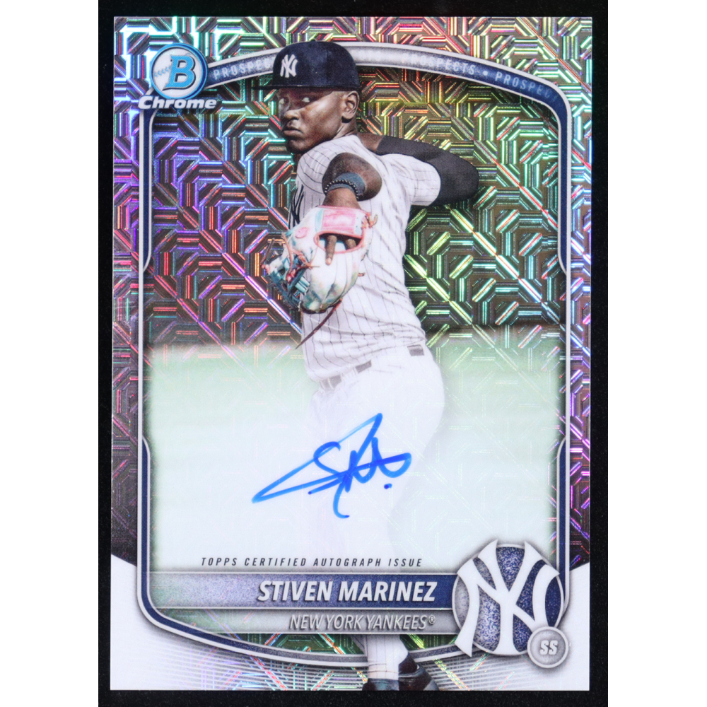 Stiven Marinez 2025 Bowman Chrome Auto #BMA-SR RC at PristineAuction.com