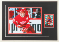 Paul Coffey Signed 12x17 Custom Matted Trading Card Display with Photo (JSA) at PristineAuction.com