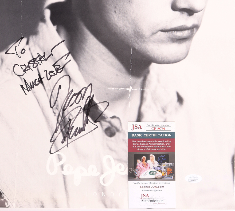 Jason Priestley Signed "Pepe Jeans" 15x21.5 Poster Inscribed "Much Love" (JSA) at PristineAuction.com Jason Priestley Signed "Pepe Jeans" 15x21.5 Poster Inscribed "Much Love" (JSA) at PristineAuction.com
