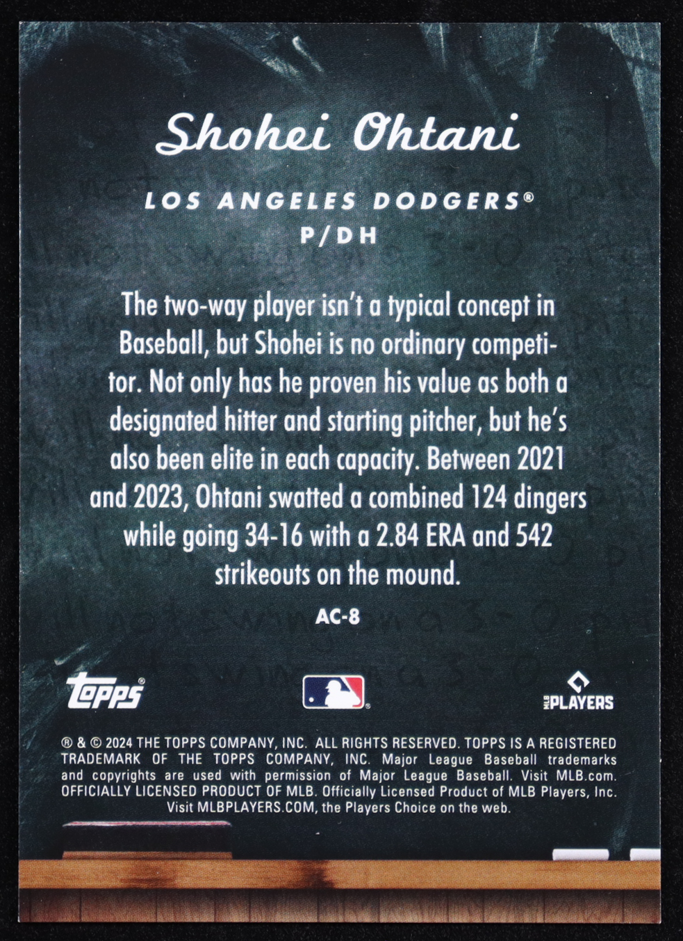Shohei Ohtani 2024 Topps Update All Class #AC8 at PristineAuction.com Shohei Ohtani 2024 Topps Update All Class #AC8 at PristineAuction.com