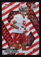 Emeka Egbuka 2025 Panini Mosaic Mosaic Red and White Stripe #376 RC at PristineAuction.com