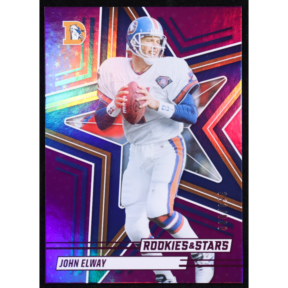 John Elway 2025 Rookies and Stars Purple #6 #353/999 at PristineAuction.com