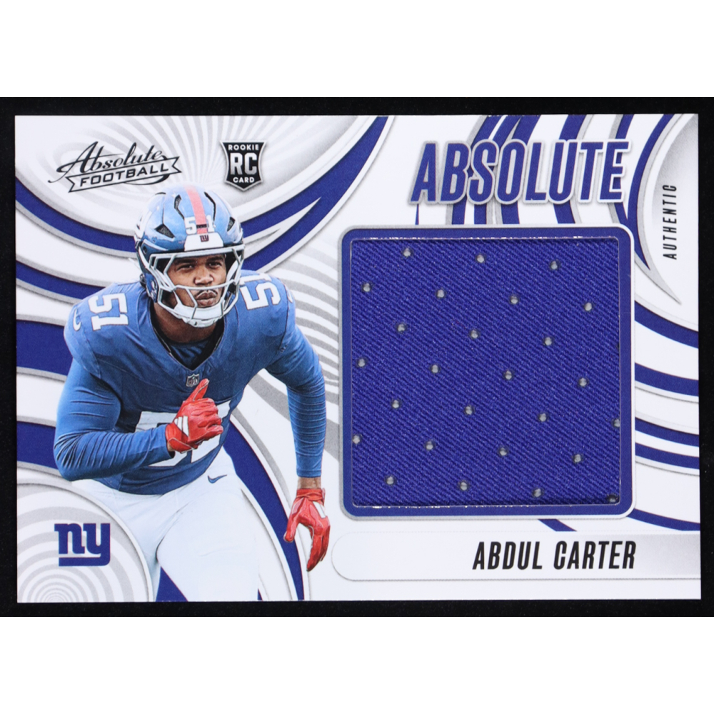 Abdul Carter 2025 Absolute Jumbo Jerseys #1 RC at PristineAuction.com