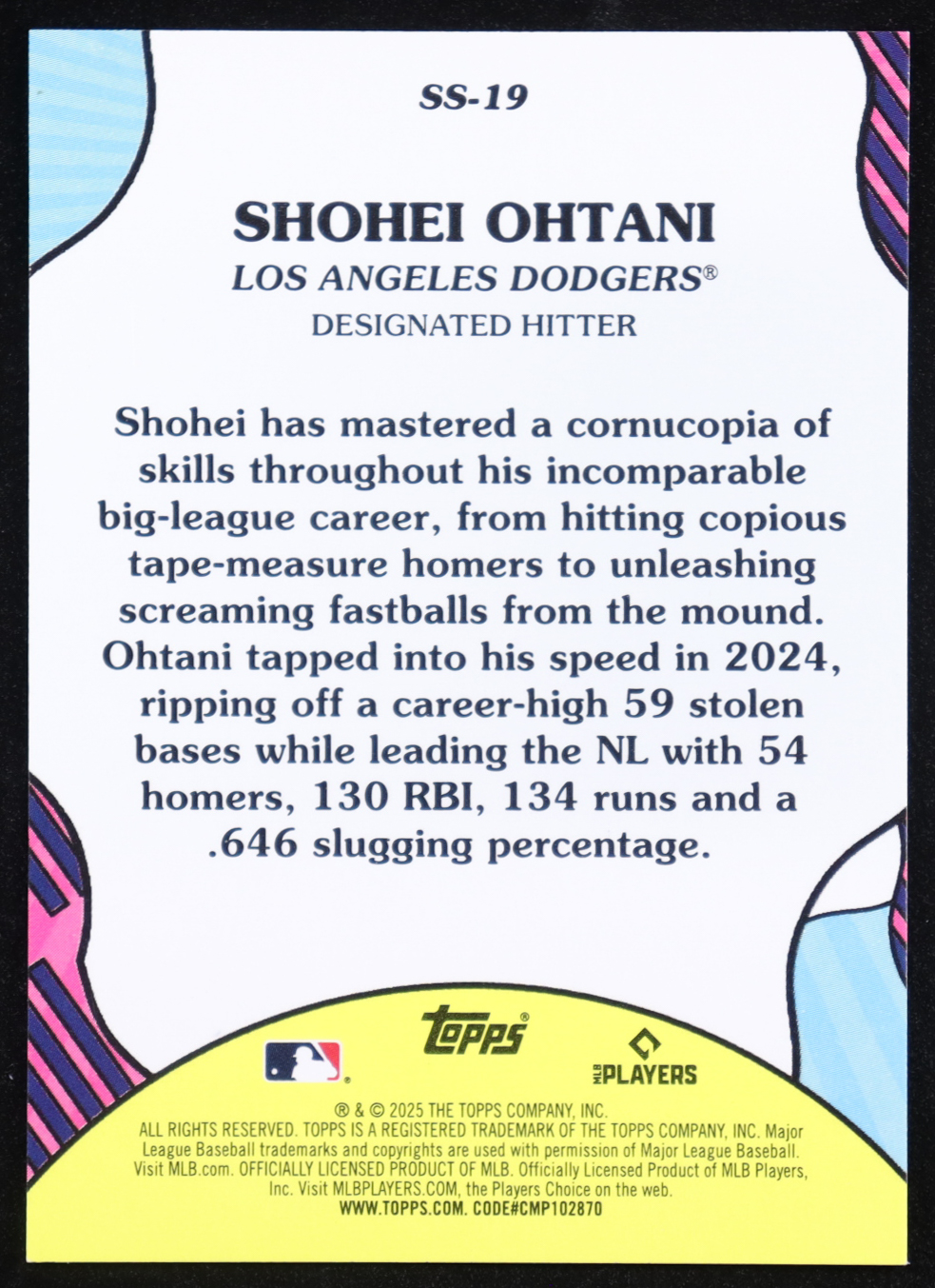 Shohei Ohtani 2025 Topps Summer Superstars #SS19 at PristineAuction.com Shohei Ohtani 2025 Topps Summer Superstars #SS19 at PristineAuction.com