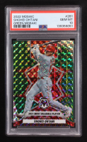 Shohei Ohtani 2022 Panini Mosaic Mosaic Green #281 AW (PSA 10) at PristineAuction.com