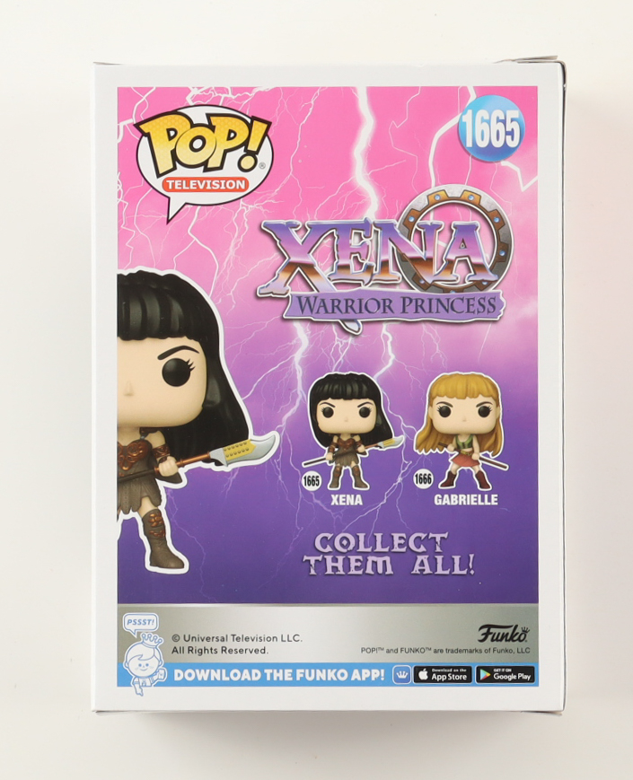 Lucy Lawless Signed "Xena: Warrior Princess" #1665 Xena Funko Pop! Vinyl Figure (PSA) at PristineAuction.com Lucy Lawless Signed "Xena: Warrior Princess" #1665 Xena Funko Pop! Vinyl Figure (PSA) at PristineAuction.com