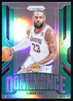 LeBron James 2024-25 Panini Prizm Dominance Prizms Green #14 at PristineAuction.com
