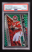 Patrick Mahomes II 2022 Panini Mosaic Will to Win Mosaic Green #16 (PSA 9) at PristineAuction.com