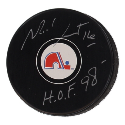 Michel Goulet Signed Nordiques Logo Hockey Puck Inscribed "HOF 98" (COJO) at PristineAuction.com Michel Goulet Signed Nordiques Logo Hockey Puck Inscribed "HOF 98" (COJO) at PristineAuction.com