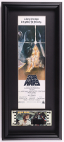 1977 "Star Wars" Custom Framed Print Display with Original 1977 Film Cell with Hologram at PristineAuction.com
