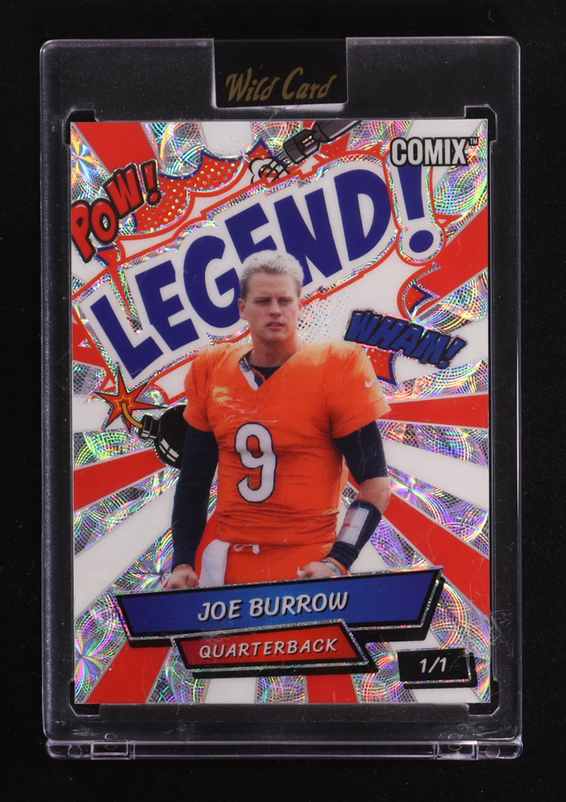 Joe Burrow 2025 Wild Card Comix Legend! Scope Silver #ACLRBJB #1/1 at PristineAuction.com Joe Burrow 2025 Wild Card Comix Legend! Scope Silver #ACLRBJB #1/1 at PristineAuction.com