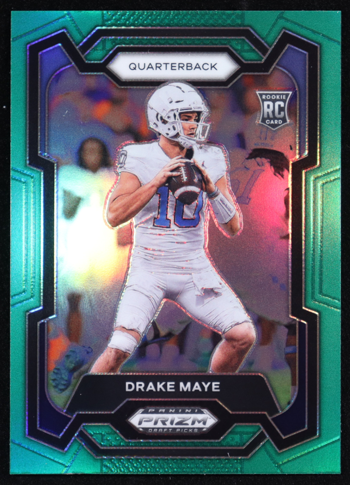 Drake Maye 2024 Panini Prizm Draft Picks Prizms Green #103 RC