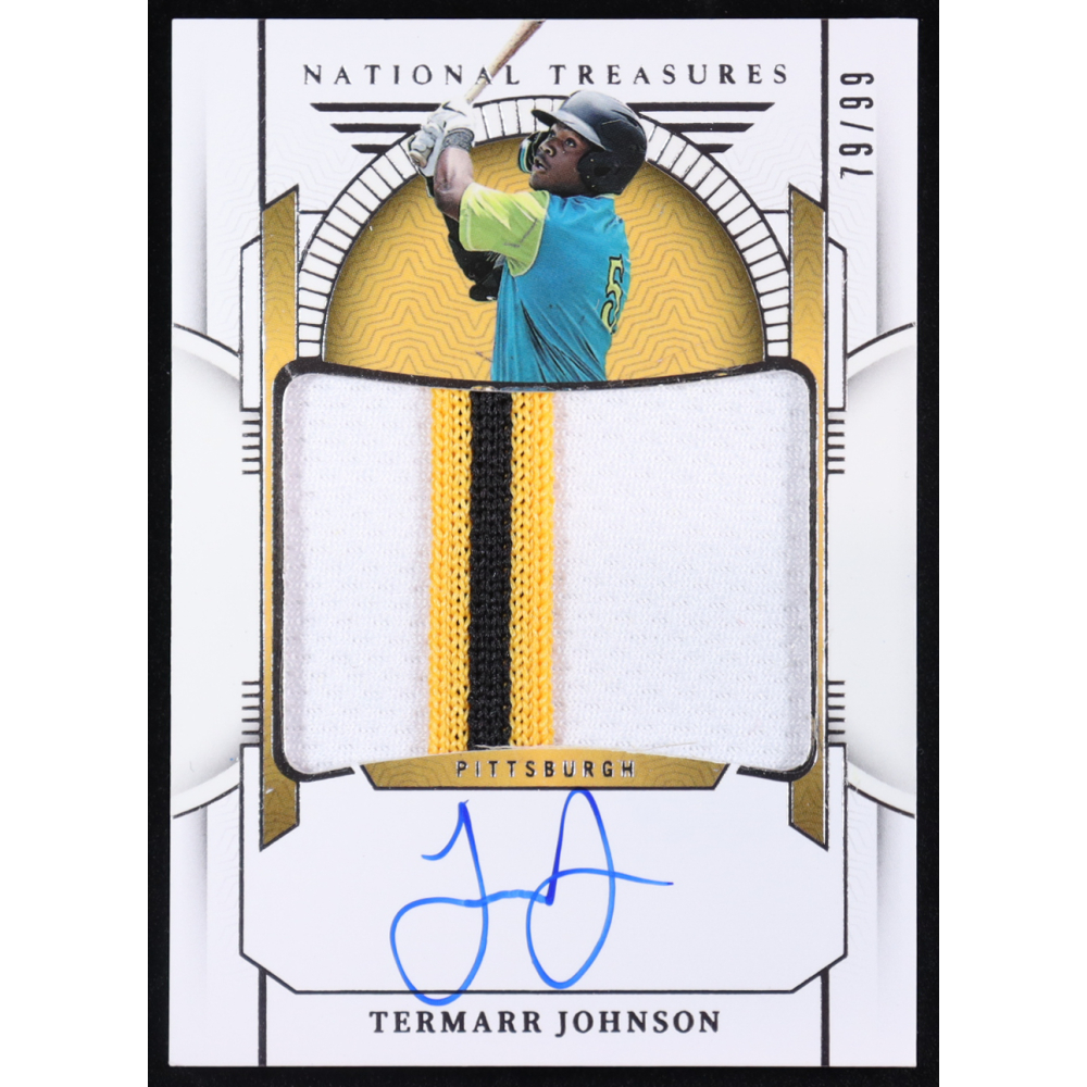 Termarr Johnson 2024 Panini National Treasures Prospect Material Signatures #85 #79/99 at PristineAuction.com