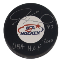 Jeremy Roenick Signed Team USA Logo Hockey Puck Inscribed "USA HOF 2010" (COJO) at PristineAuction.com