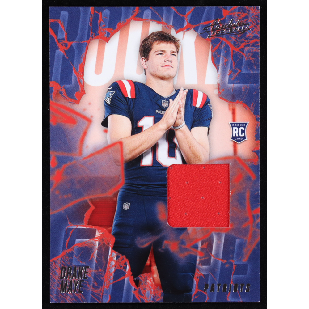 Drake Maye 2024 Absolute Rookie Force Jerseys #22 RC at PristineAuction.com