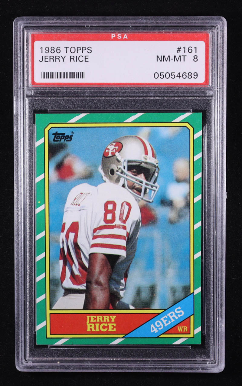 Jerry Rice 1986 Topps #161 RC (PSA 8) at PristineAuction.com Jerry Rice 1986 Topps #161 RC (PSA 8) at PristineAuction.com